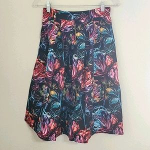 3 Small LEFT Multicolored abstract flower print NWT Paris floral